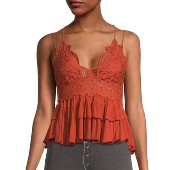 NWT Free People Adella Cami Winding Roads Size XSmall - Picture 5 of 11